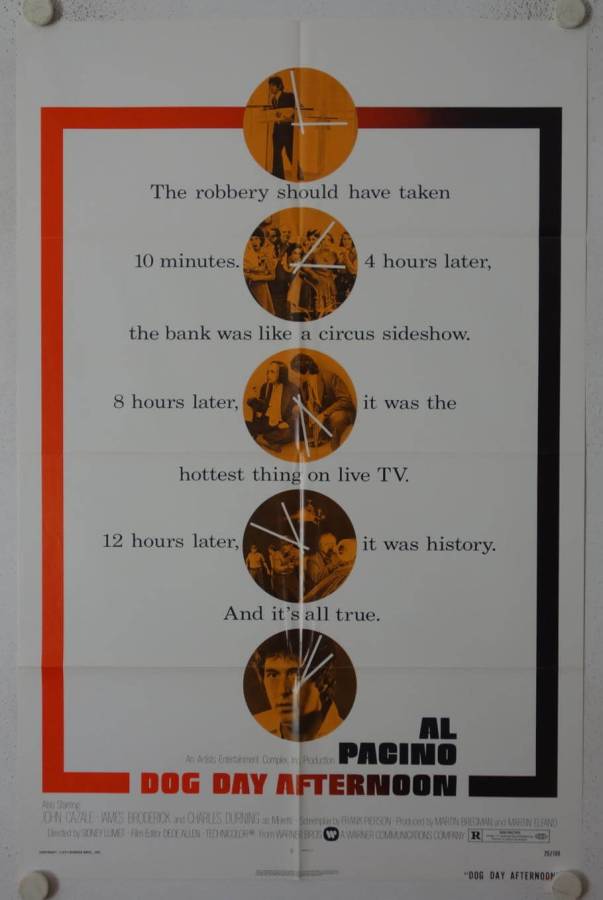 Dog Day Afternoon - Copy original release US Onesheet movie poster